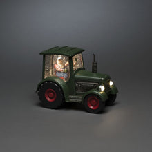 Load image into Gallery viewer, Konstsmide Green Tractor Christmas Water Lantern
