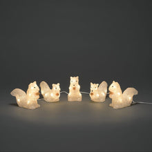 Load image into Gallery viewer, Acrylic Lit LED Warm White Squirrel Set
