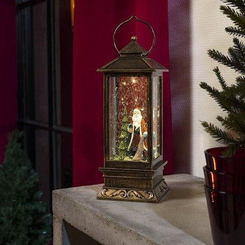 Konstsmide Santa and Christmas Tree Water Lantern