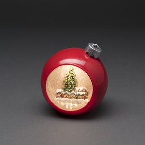 Red Christmas Bauble Water Spinner