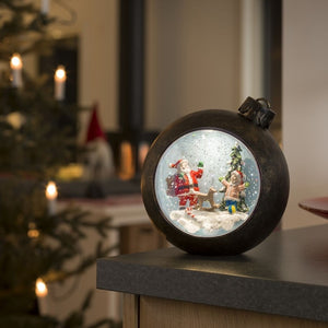 Konstsmide Christmas Bauble Santa Water Lantern
