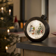 Load image into Gallery viewer, Konstsmide Christmas Bauble Snowmen Water Lantern
