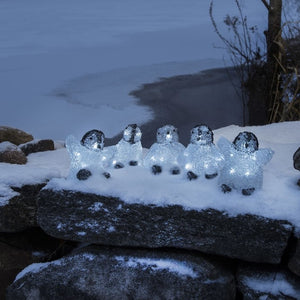Konstsmide 5 Piece Acrylic Baby Penguin Light Set