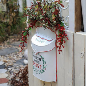 Handmade Vintage Style Christmas North Pole Post Box
