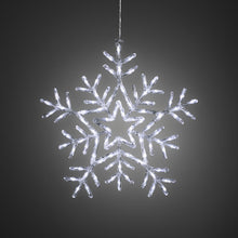 Load image into Gallery viewer, Konstsmide Acrylic Snowflake White LED
