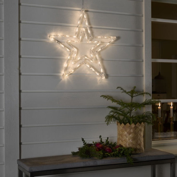 Konstsmide Acrylic Christmas Star Light Warm White LED