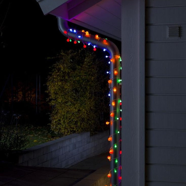 Konstsmide 80 Multi Coloured Berry Lights Clear Cable Alternating Size
