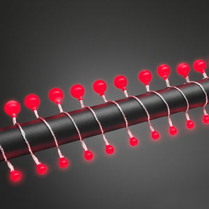 Konstsmide 80 Red Berry Lights Clear Cable Alternating Size