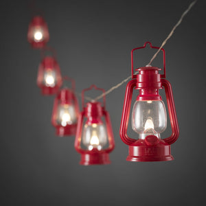 Konstmide Eight Vintage Style Christmas Lantern Light String