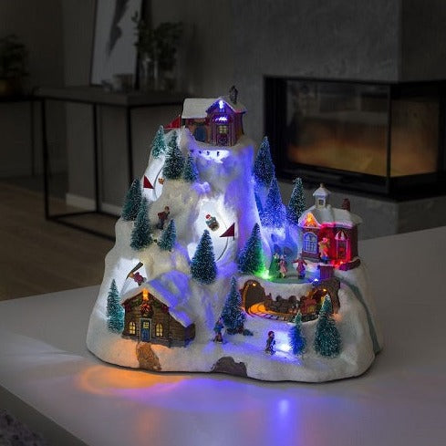 Konstsmide Christmas Ski Mountain Lit Village