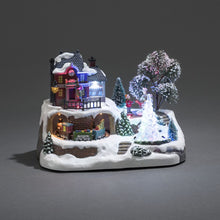 Load image into Gallery viewer, Konstsmide Mechanical Musical Christmas Lit Village Decoration
