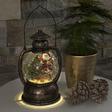 Load image into Gallery viewer, Konstsmide Santa and Christmas Tree Water Lantern
