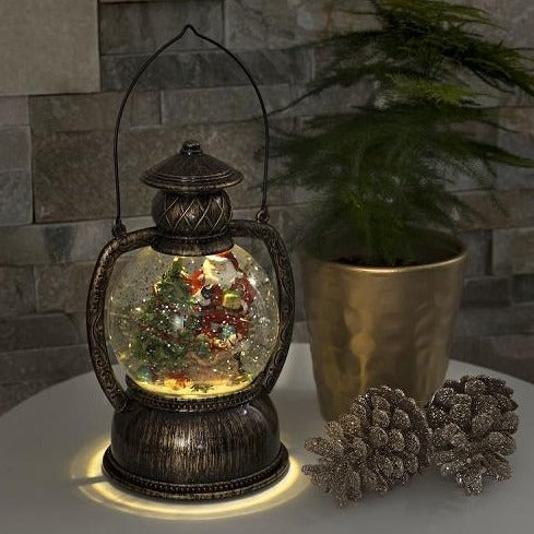 Konstsmide Santa and Christmas Tree Water Lantern