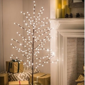 Noma 1.5m Warm White Flocked Berry Twig Tree