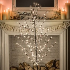 Noma 1.5m Snowy Twig Tree with Berries