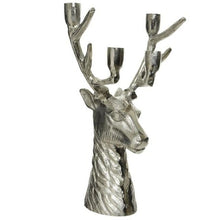 Load image into Gallery viewer, Aluminium Stag Head Candle Holder 35cm
