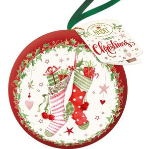 White Christmas Bauble Chocolate Tin