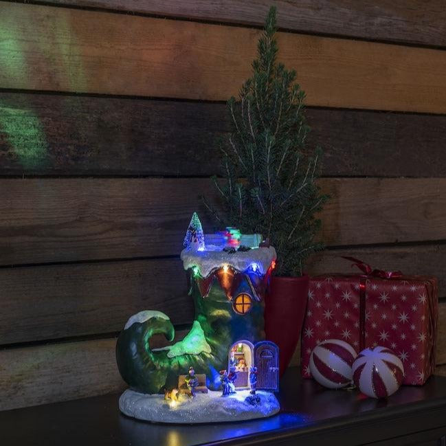 Konstsmide Musical Christmas Mechanical Elf Boot Decoration