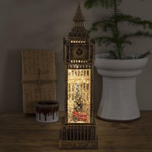 Load image into Gallery viewer, Big Ben Christmas London Scene Water Lantern
