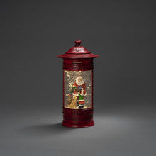 Load image into Gallery viewer, Konstsmide Red Christmas Mailbox Santa Scene Water Lantern
