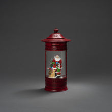Load image into Gallery viewer, Konstsmide Red Christmas Mailbox Santa Scene Water Lantern
