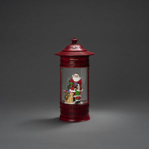 Konstsmide Red Christmas Mailbox Santa Scene Water Lantern