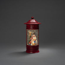 Load image into Gallery viewer, Konstsmide Red Christmas Mailbox Snowman Scene Water Lantern
