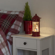 Load image into Gallery viewer, Konstsmide Red Christmas Mailbox Snowman Scene Water Lantern
