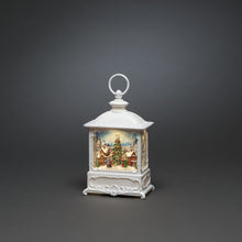 Load image into Gallery viewer, Konstsmide White Christmas Market Scene Water Lantern
