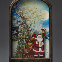 Load image into Gallery viewer, Konstsmide Santa with Christmas Tree Scene Water Lantern
