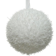 Load image into Gallery viewer, White Ice Effect Bauble 8cm
