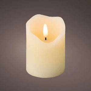 Cream Wax LED Candle 9cm