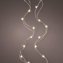 Load image into Gallery viewer, 100 Warm White Silver Cable Battery Operated String Lights
