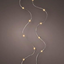 Load image into Gallery viewer, 100  Classic Warm White Silver Cable Battery Operated String Lights
