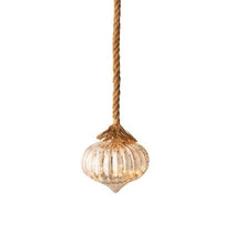 Load image into Gallery viewer, Lumineo Micro LED 20cm SIlver Teardrop Decoration with Rope

