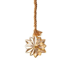 Lumineo Micro LED Smokey Star Decoration with Rope 19cm