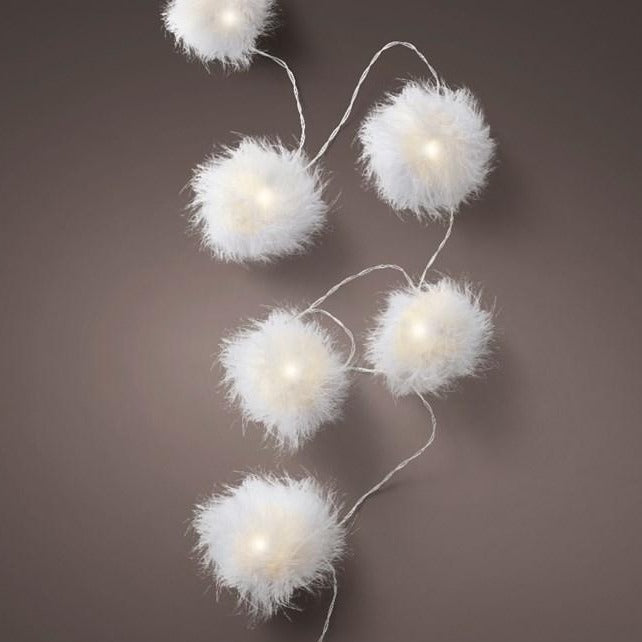 Feather Snowball String Lights
