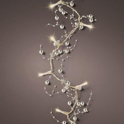 Christmas Bead Garland with Warm White LED
