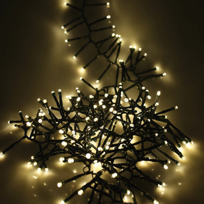 Noma 720 Cluster Lights Warm White Green Cable
