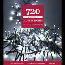 Load image into Gallery viewer, Noma 720 White Cluster Lights Green Cable
