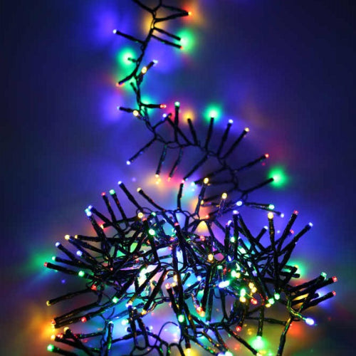 2000 Multi Colour Christmas Cluster Lights