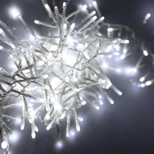 Noma 960 White Christmas Cluster Lights Clear Cable