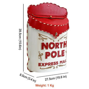 Christmas North Pole Express Vintage Style Post Box