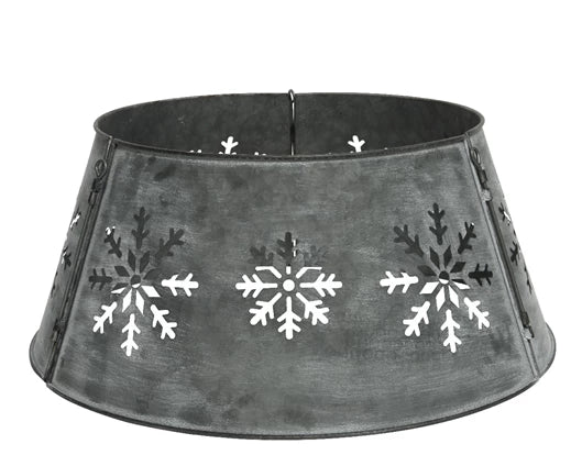 Metal Snowflake Cut Out Tree Skirt 60cm