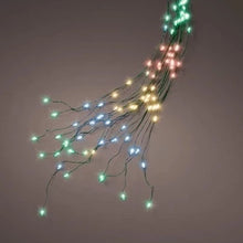 Load image into Gallery viewer, Lumineo Multi Colour Green Cable Tree Lights 180cm
