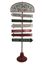Load image into Gallery viewer, Large 1.2M North Pole Village Christmas Sign
