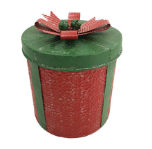 Load image into Gallery viewer, Festive Christmas Present Metal Storage Container
