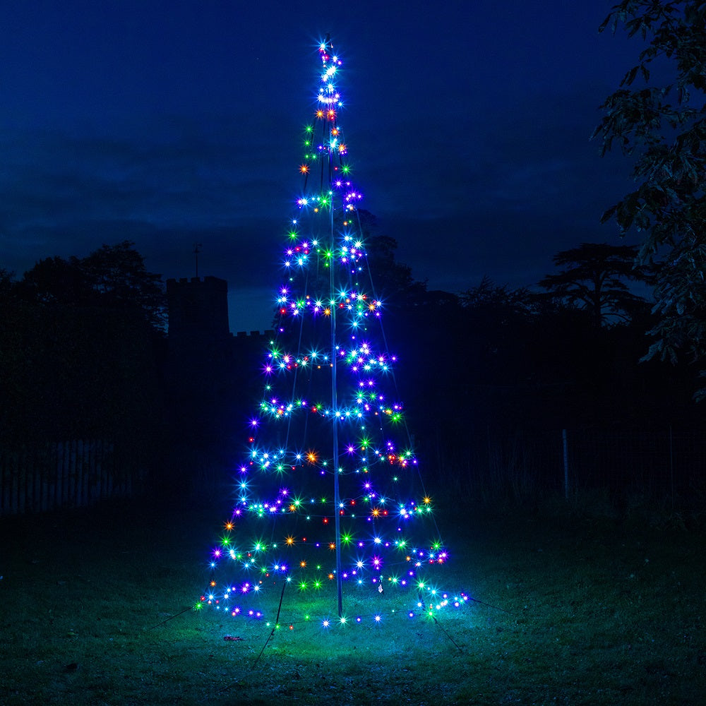 Starry Nights Spectrum Pole Tree 4m