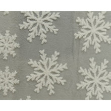 Load image into Gallery viewer, Grey Snowflake Christmas Throw
