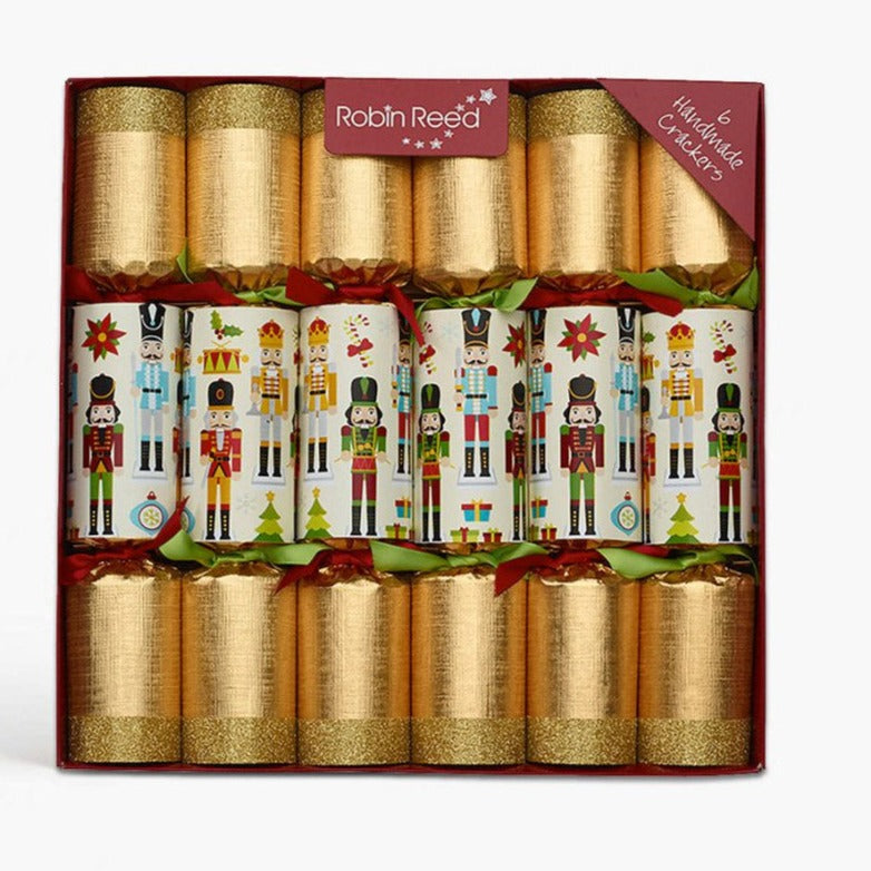 Robin Reed 6 Traditional Nutcracker Christmas Crackers